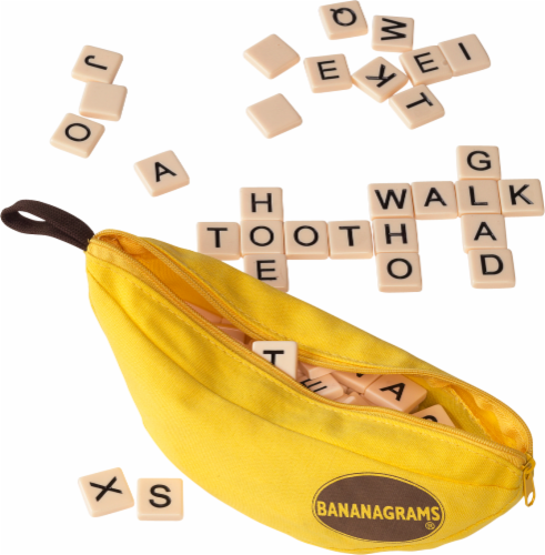 Bananagrams Crossword Tile Game - Yellow
