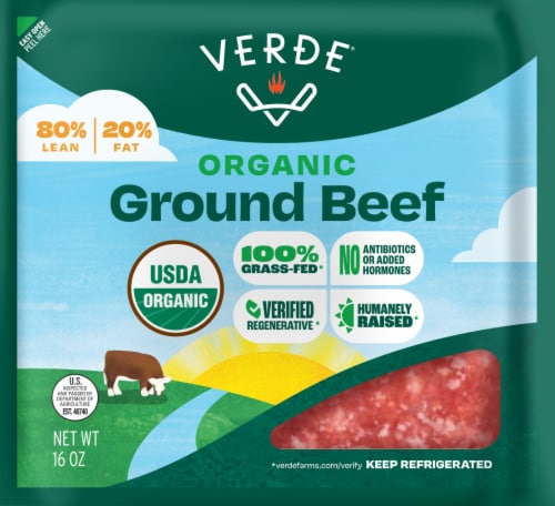 Verde® Organic Grass-Fed 80/20 Ground Beef