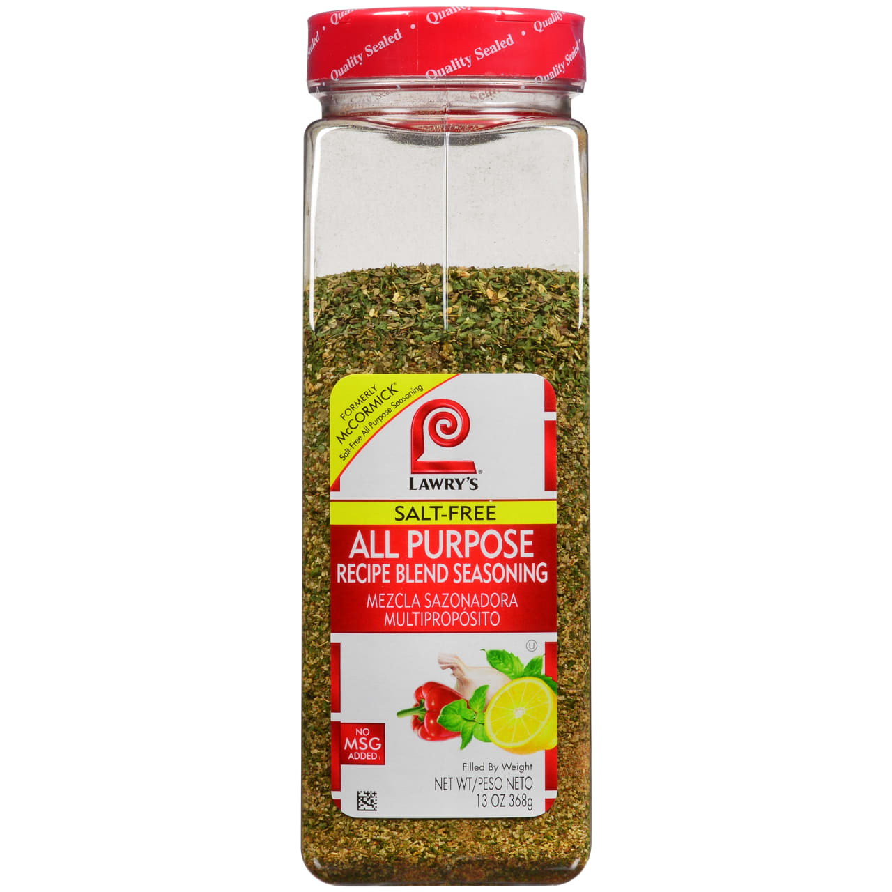 Lawry's Salt Free All Purpose Recipe Blend Seasoning, 13.0 oz