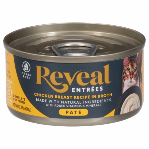 Reveal Entrees Pate Chicken Breast Recipe in Broth Adult Wet Cat Food