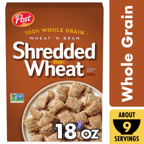 Post® Wheat 'N Bran, Shredded Wheat Cereal - 18 oz