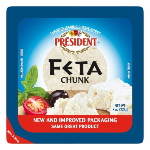 President Feta Cheese Chunk 8 oz
