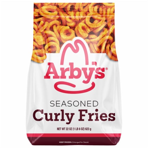 Arby's Seasoned Curly Fries, Frozen 22 oz Bag