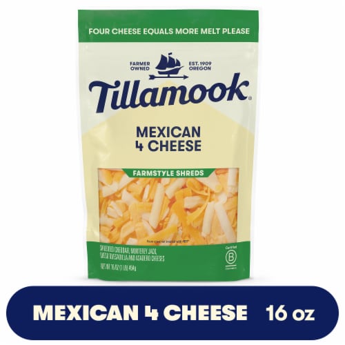 Tillamook® Mexican 4 Cheese Blend Shredded Cheese Farmstyle