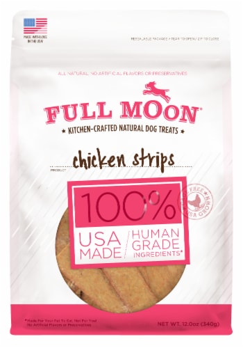 Full Moon® All Natural Human Grade Dog Treats Chicken Strips