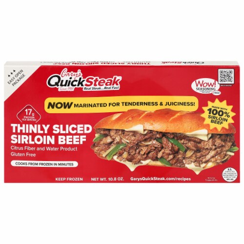 Gary"s QuickSteak® Thinly Sliced Sirloin Beef