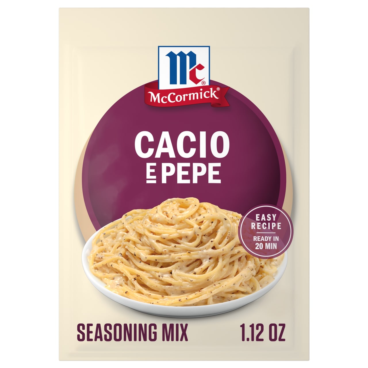 McCormick Cacio e Pepe Seasoning Mix, 1.12 oz (6-Pack)