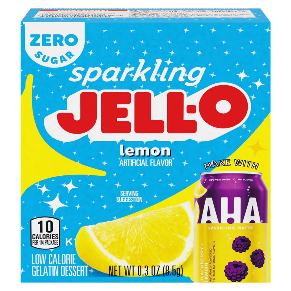 Sparkling Lemon Gelatin Dessert