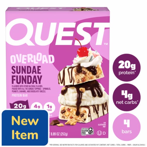 Quest Overload Sundae Funday Protein Bar