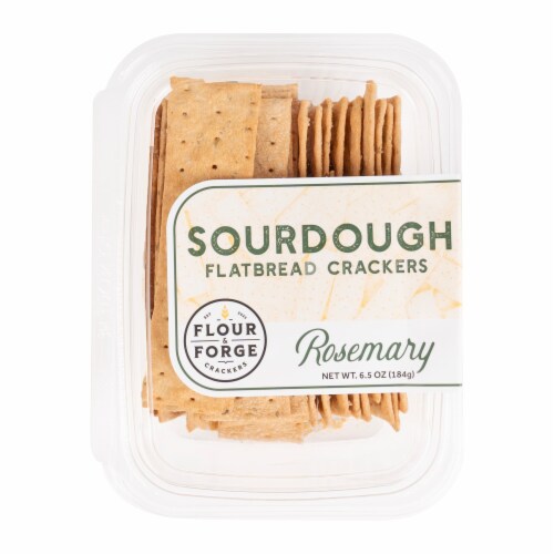 Flour And Forge Rosemary Sourdough Flatbread Crackers