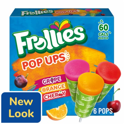 Frollies Grape, Orange, and Cherry Pop Ups, 6 Count