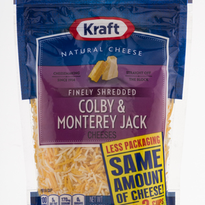 Kraft Colby & Monterey Jack Finely Shredded 8oz pk