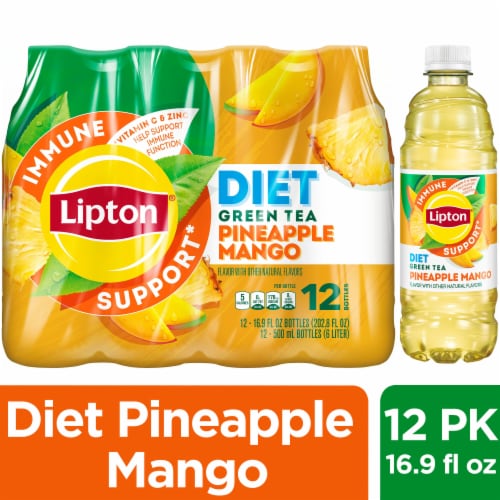 Lipton® Diet Pineapple Mango Green Iced Tea Multipack Bottles