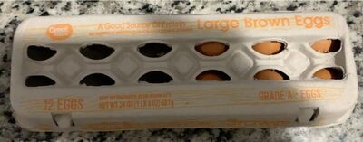 Great Value Large Brown Grade A Eggs 1 doz