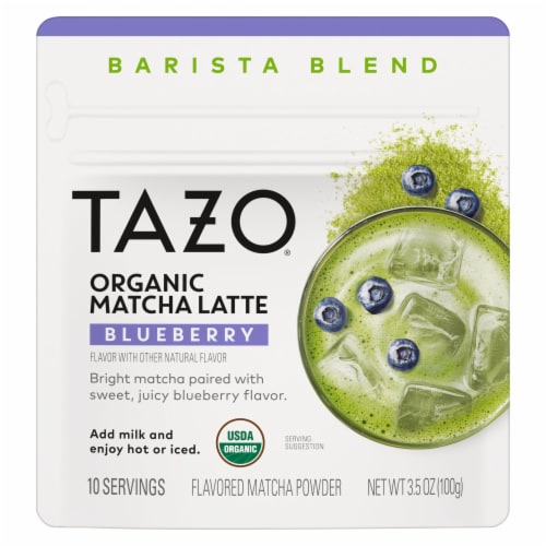 TAZO Organic Blueberry Matcha Latte Barista Blend Matcha Powder