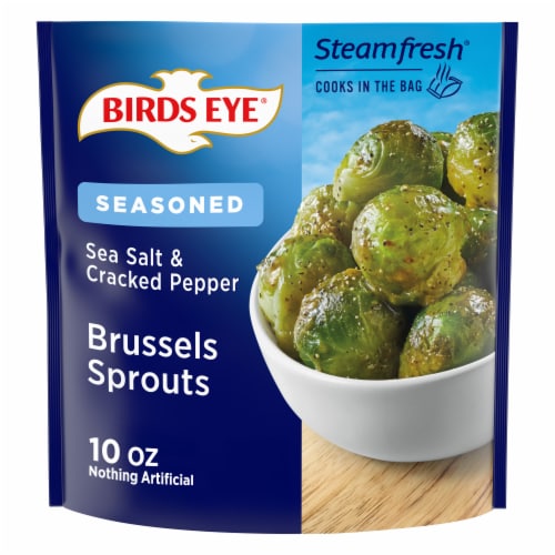 Birds Eye Steamfresh Sea Salt & Cracked Pepper Brussels Sprouts, Frozen Vegetables