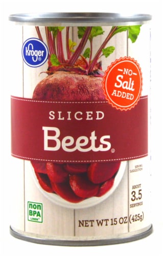 Kroger Sliced Beets No Salt - 15 oz can