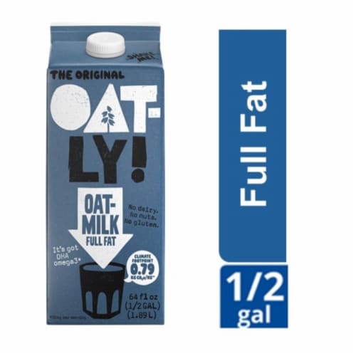 Oatly Dairy Free Full Fat Oat Milk Half Gallon