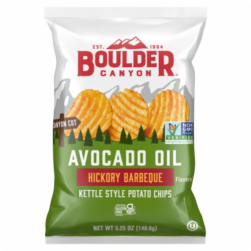 Boulder Canyon Avocado Oil Hickory BBQ Kettle Chip