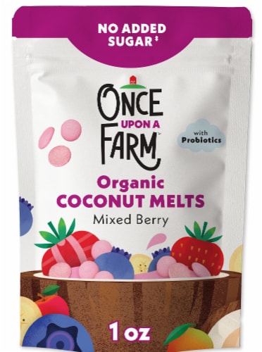 Once Upon a Farm Organic Coconut Melts, Mixed Berry, 1 oz