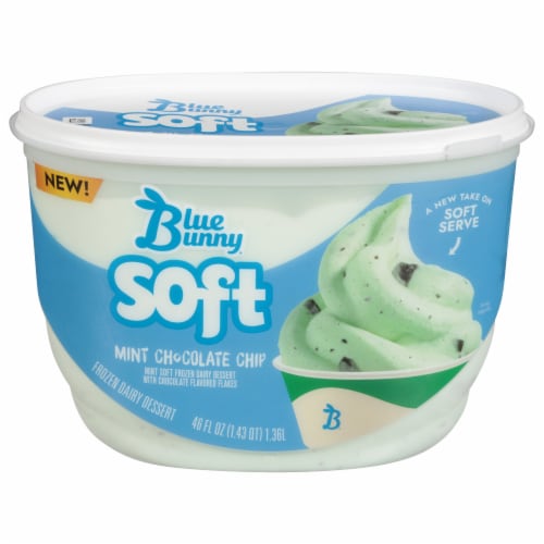 Blue Bunny® Mint Chocolate Chip Soft Serve Frozen Dairy Dessert