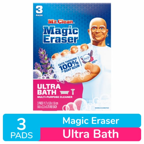 Mr. Clean Magic Eraser Sponge Bathroom Cleaner Soap Scum Shower & Tub Cleaner Ultra Bath