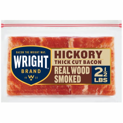 Wright Brand Hickory Real Wood Smoked Thick Cut Bacon Stack Pack
