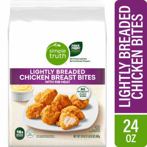 Simple Truth® Frozen Fully Cooked Lightly Breaded Chicken Breast Bites