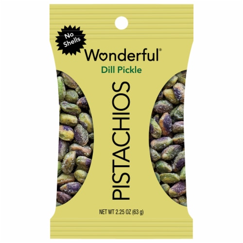 Wonderful Pistachios No Shells Dill Pickle Nuts, 2.25 Ounce Bag