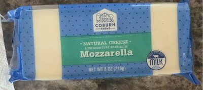 Coburn Farms Low mosture P/Skim Mozzarella Cheese
