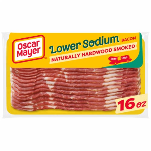 Oscar Mayer Naturally Hardwood Smoked Bacon 30% with Lower Sodium, Pack, 17-19 slices