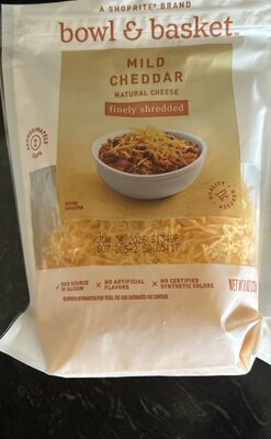 Bowl & Basket Finely Shredded Mild Cheddar Cheese