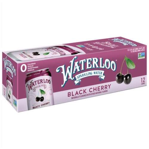 Waterloo® Black Cherry Flavored Sparkling Water Cans