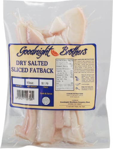 Goodnight Brothers Sliced Fatback