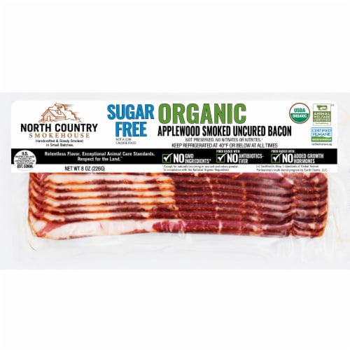 North Country Smokehouse Organic Sugar Free Applewood Smoked Bacon