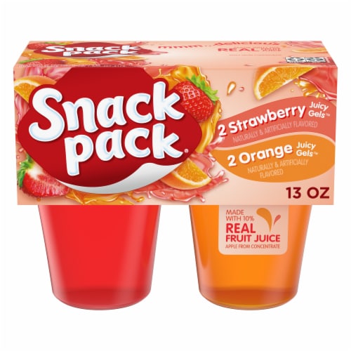 Strawberry and Orange Flavored Juicy Gels