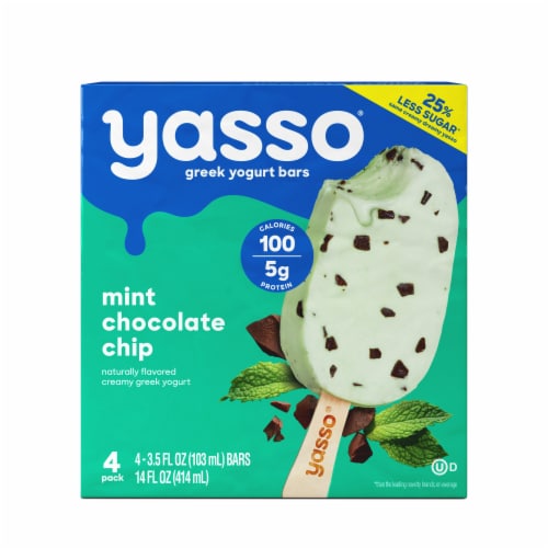 Yasso Frozen Greek Yogurt Bars Mint Chocolate Chip Bars