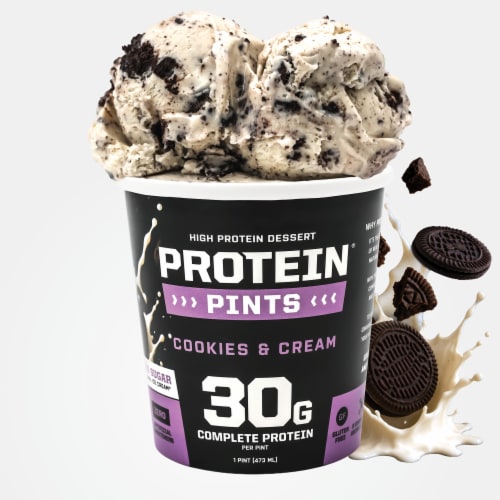 Protein Pints Cookies & Cream High Protein Ice Cream Pint