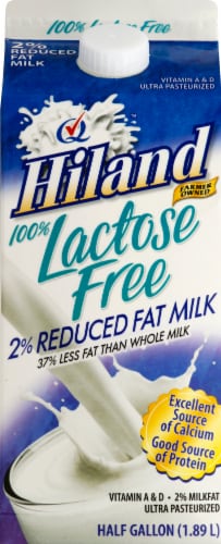 Hiland 100% Lactose Free 2% Reduced Fat Milk