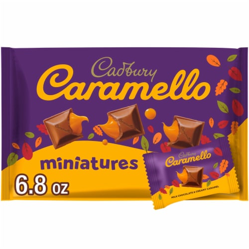 CADBURY CARAMELLO Miniatures Milk Chocolate Caramel Fall Candy Bag