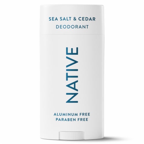 Native Aluminum Free Deodorant For Men 72 Hour Solid Deodorant Stick Sea Salt & Cedar