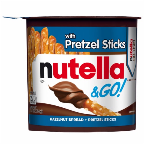 Nutella@ & Go Creamy Chocolate Hazelnut Spread with Pretzel Sticks