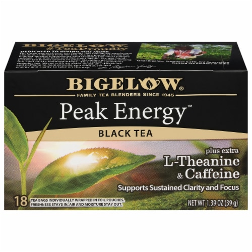 Bigelow® Peak Energy™ Plus Extra L-Theanine & Caffeine Black Tea Bags