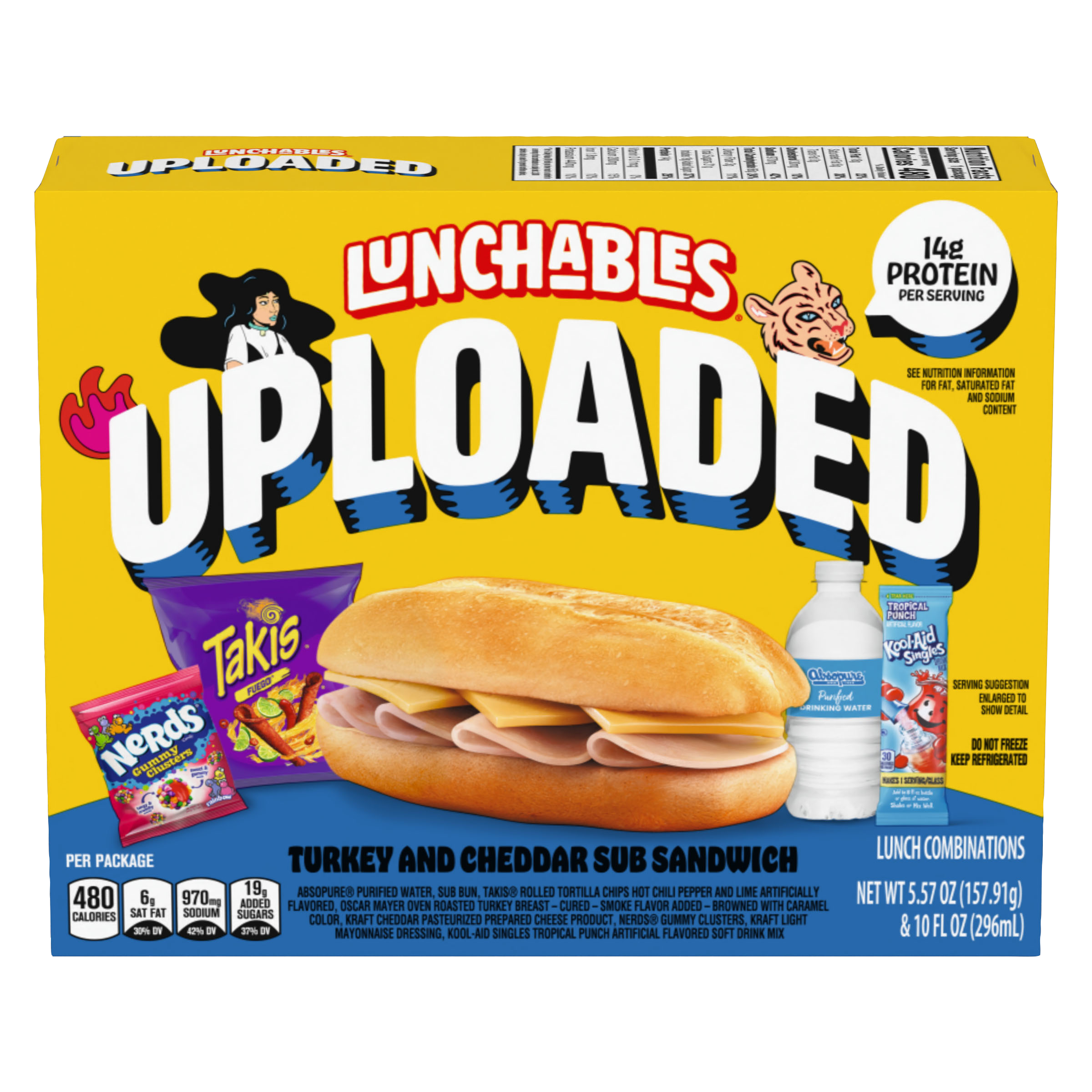 Uploaded Turkey and Cheddar Sub Sandwich Snack Kit