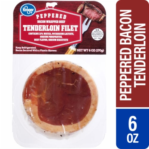 Kroger® Peppered Bacon Wrapped Beef Tenderloin Filet