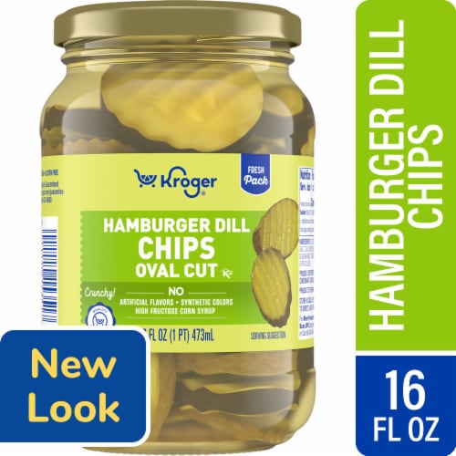 Kroger® Oval Cut Hamburger Dill Pickle Chips