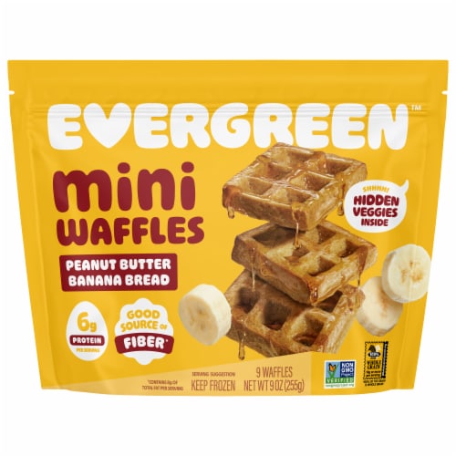 Evergreen™ Peanut Butter & Banana Frozen Mini Waffles