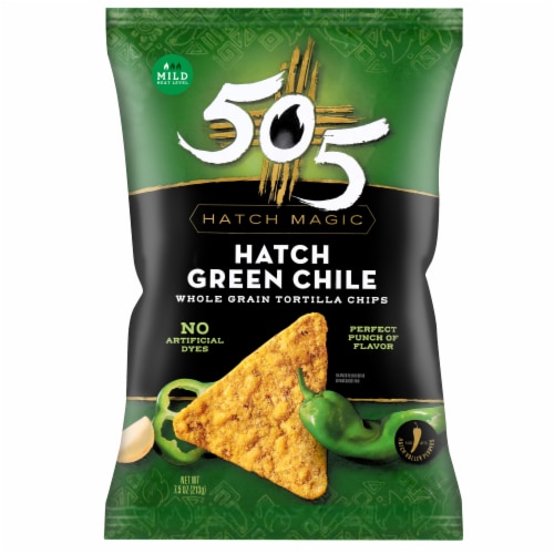 505 Hatch Green Chile Tortilla Chips 7.5 oz