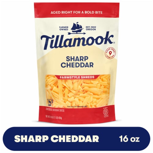 Tillamook® Sharp Cheddar Shredded Cheese Farmstyle