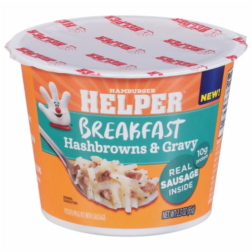 Helper Breakfast Hashbrowns & Gravy Microwave Cup, 2.3 oz